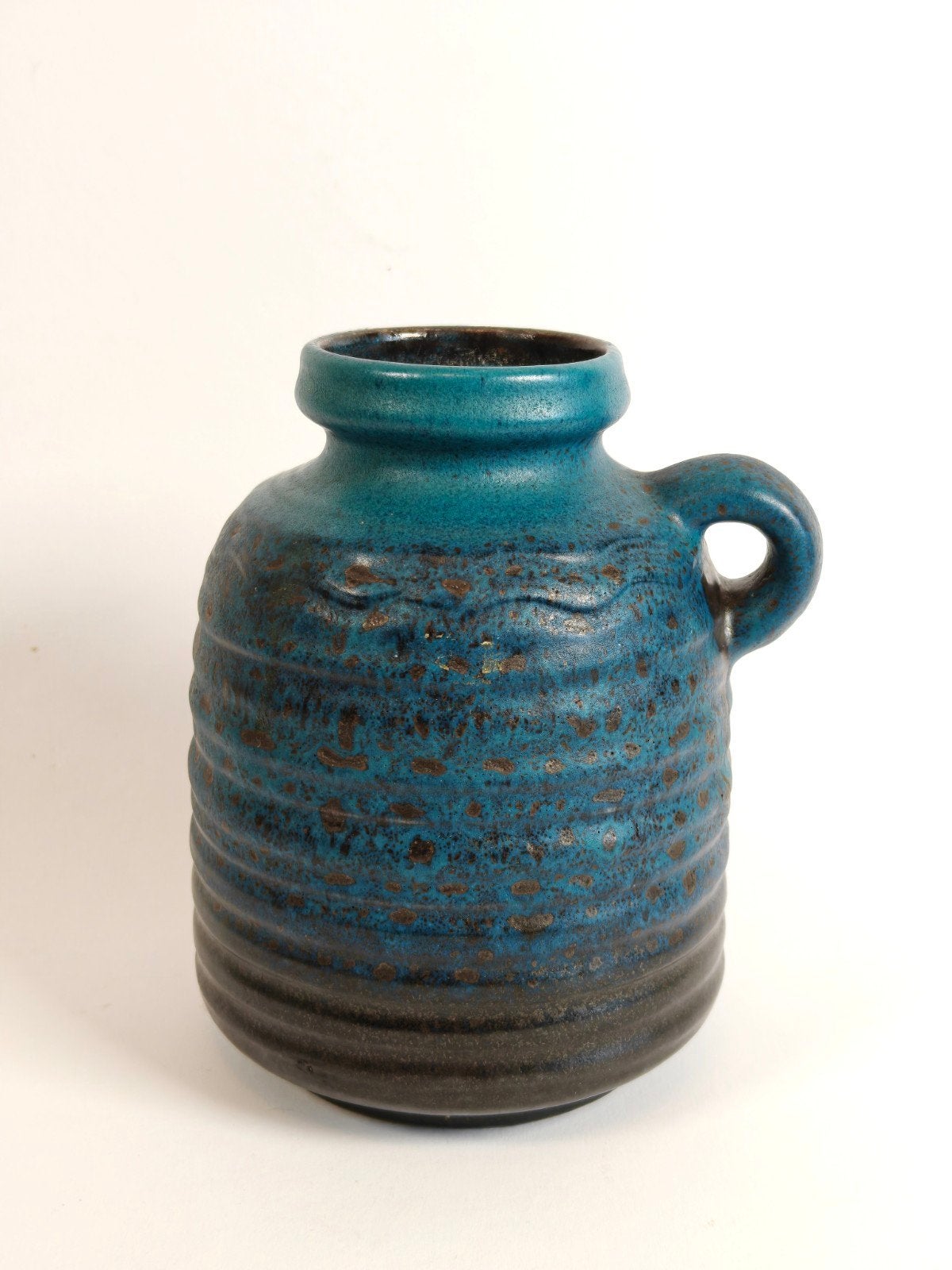 Germany Jasba keramiek vaas. blauw zwart, Antiek en Kunst, Ophalen of Verzenden, Blauw, Steen/keramiek