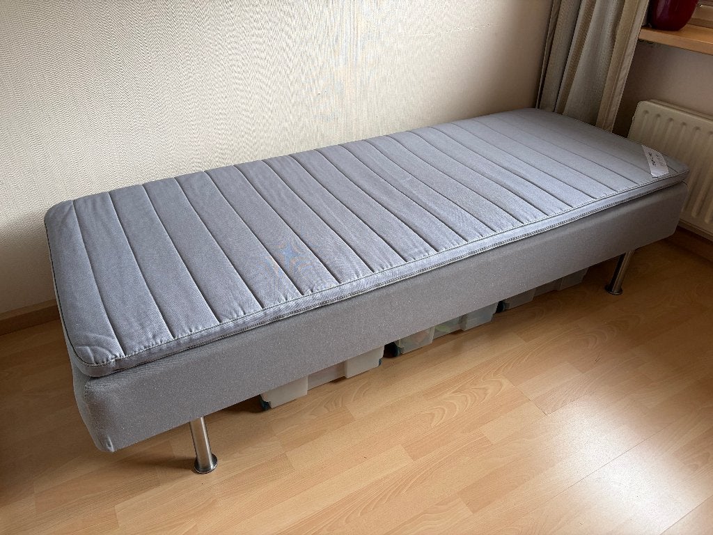 IKEA Boxspring incl. Topping matras, Ophalen, Eenpersoons, Zo goed als nieuw, 80 cm