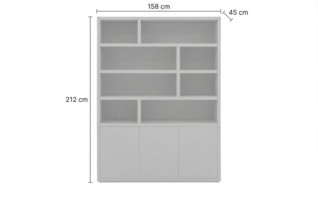 Barcelona buffetkast Goossens wit, Ophalen, Met deur(en), 200 cm of meer, 150 tot 200 cm