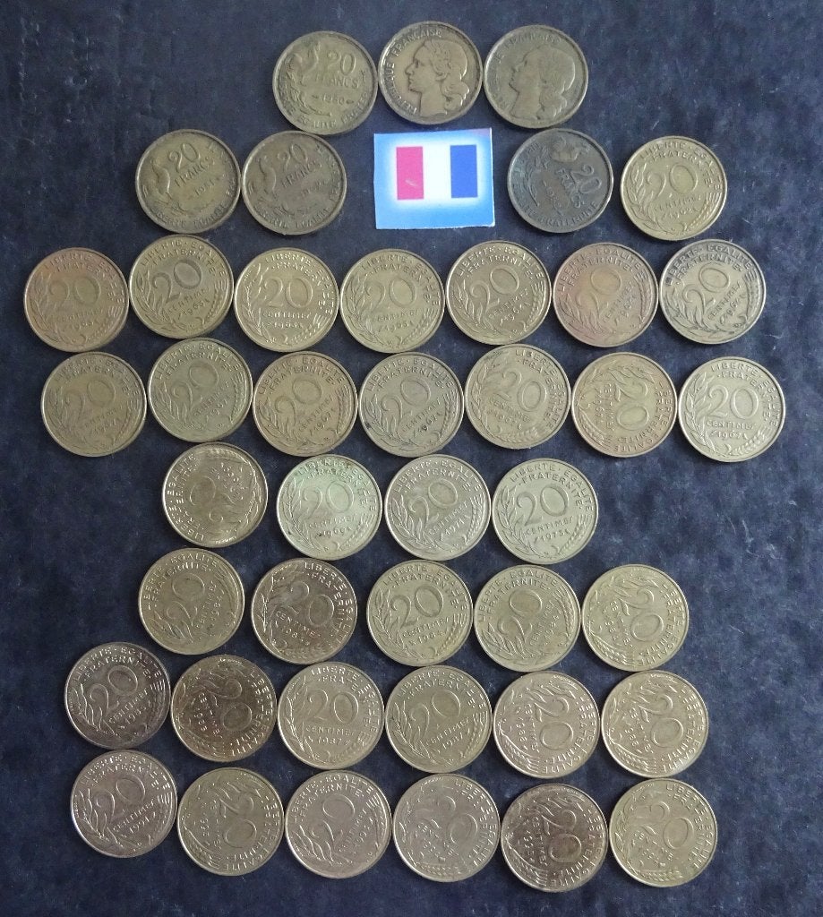 Munten France, Verzenden, Frankrijk