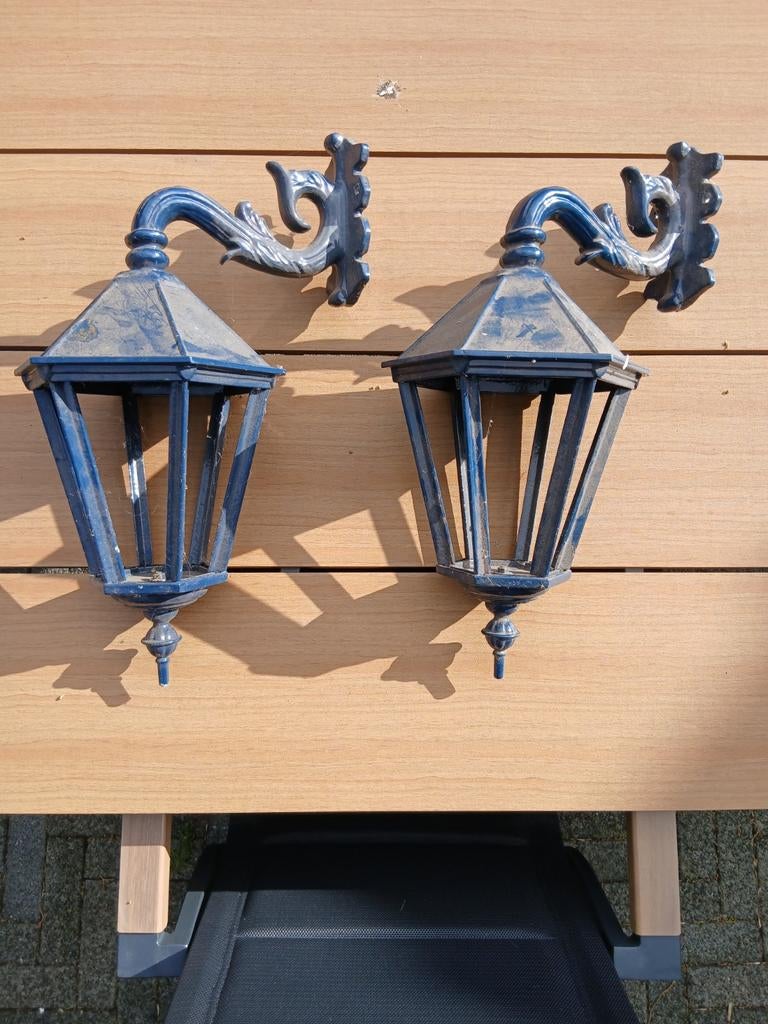 Nieuw gepoedercoate buitenlampen (zonder glas en fitting), Ophalen