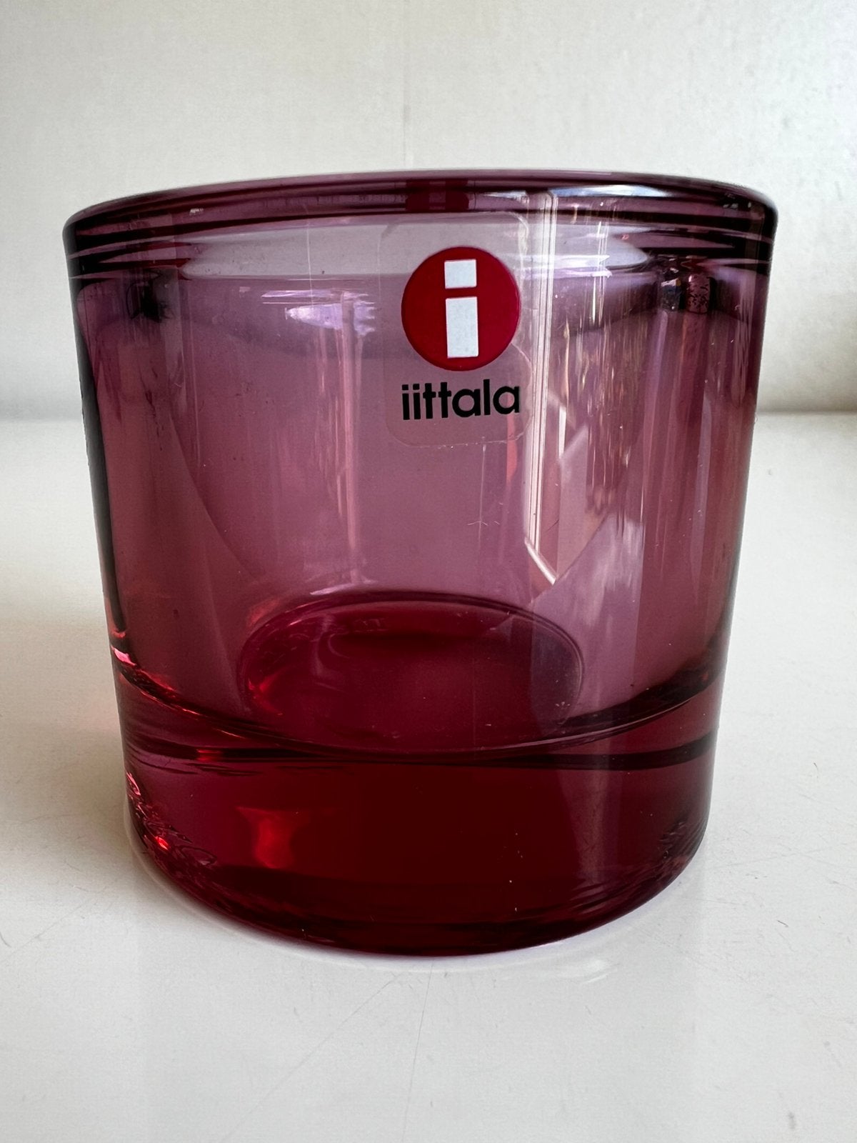 Iittala KIVI Marimekko Waxinelichthouder~Roze Pink Garnet, Huis en Inrichting, Woonaccessoires | Kandelaars en Kaarsen, Ophalen of Verzenden