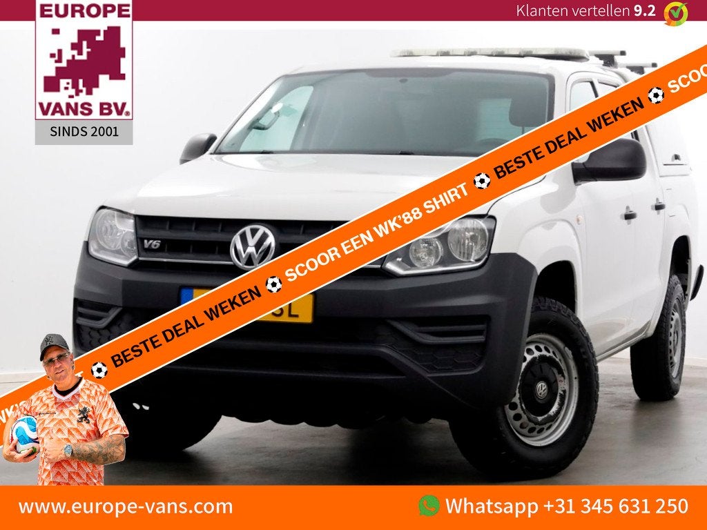 Volkswagen Amarok 3.0 TDI V6 164pk 4Motion 4x4 Plus Cab Tren, Auto's, Volkswagen, Bedrijf, Te koop, Amarok, 4x4, ABS, Airbags