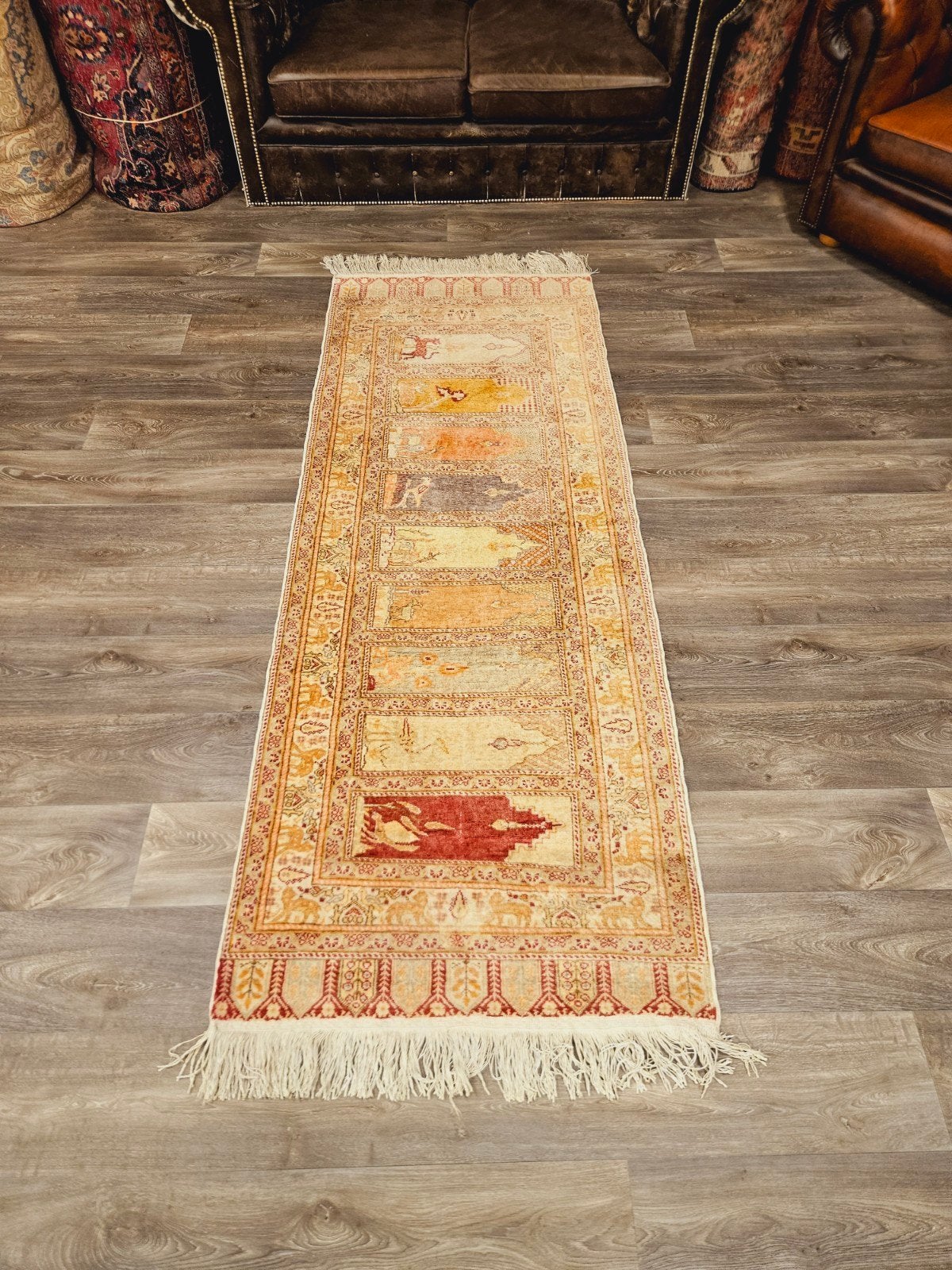 Perzisch Handgeknoopt Tapijt. prachtige kleuren en patronen, 100 tot 150 cm, Perzisch, 200 cm of meer, Ophalen of Verzenden