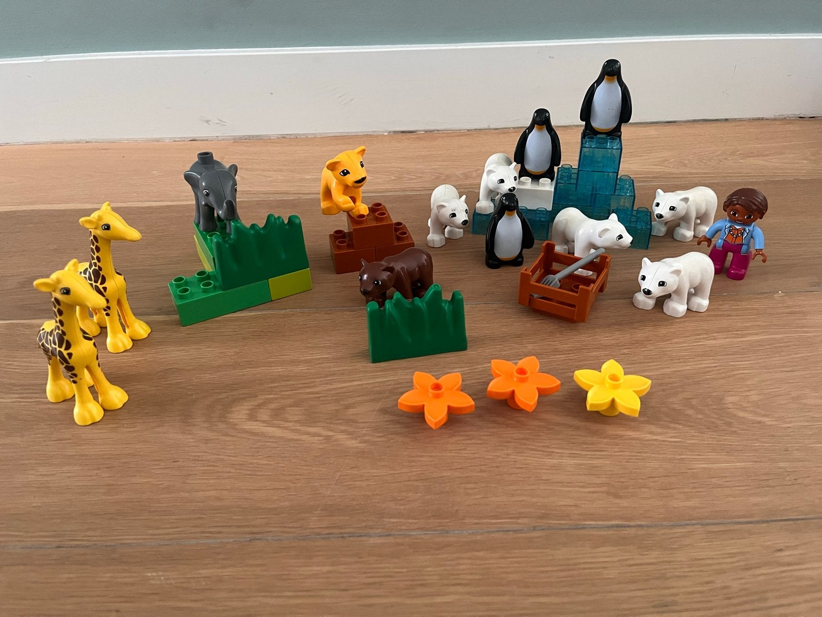 Uitgebreide Duplo dierentuin, Inclusief minifiguren, Gebruikt, MOC (eigen creatie), Overige thema's