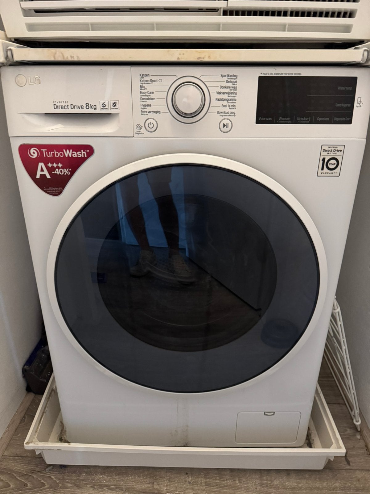 Lg Wasmachine & Aeg Droger gebruikt werkt goed!, 6 tot 8 kg, Ophalen, Zo goed als nieuw, 85 tot 90 cm