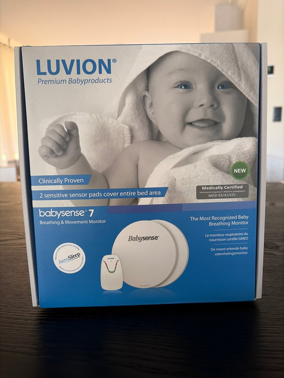 Luvion Babysense 7 Ademhalings- en Bewegingsmonitor, Ophalen, Nieuw, Minder dan 100 meter