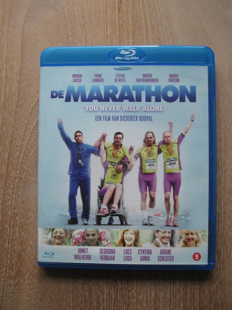 Blu-ray De Marathon Frank Lammers Stefan de Walle, Film, Vanaf 9 jaar, Zo goed als nieuw, Blu-ray