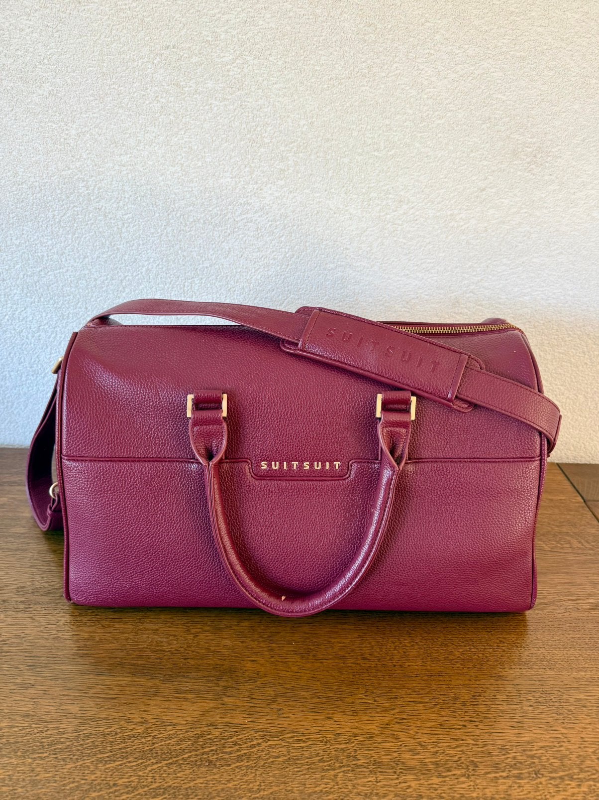 SUITSUIT reistas bordeaux rood, Ophalen of Verzenden, Gebruikt, Rood, Overige typen