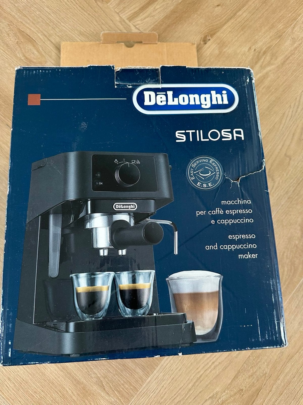 De'Longhi Stilosa EC260.BK Espresso- en Cappuccinomachine, Ophalen, Afneembaar waterreservoir, Espresso apparaat, Nieuw