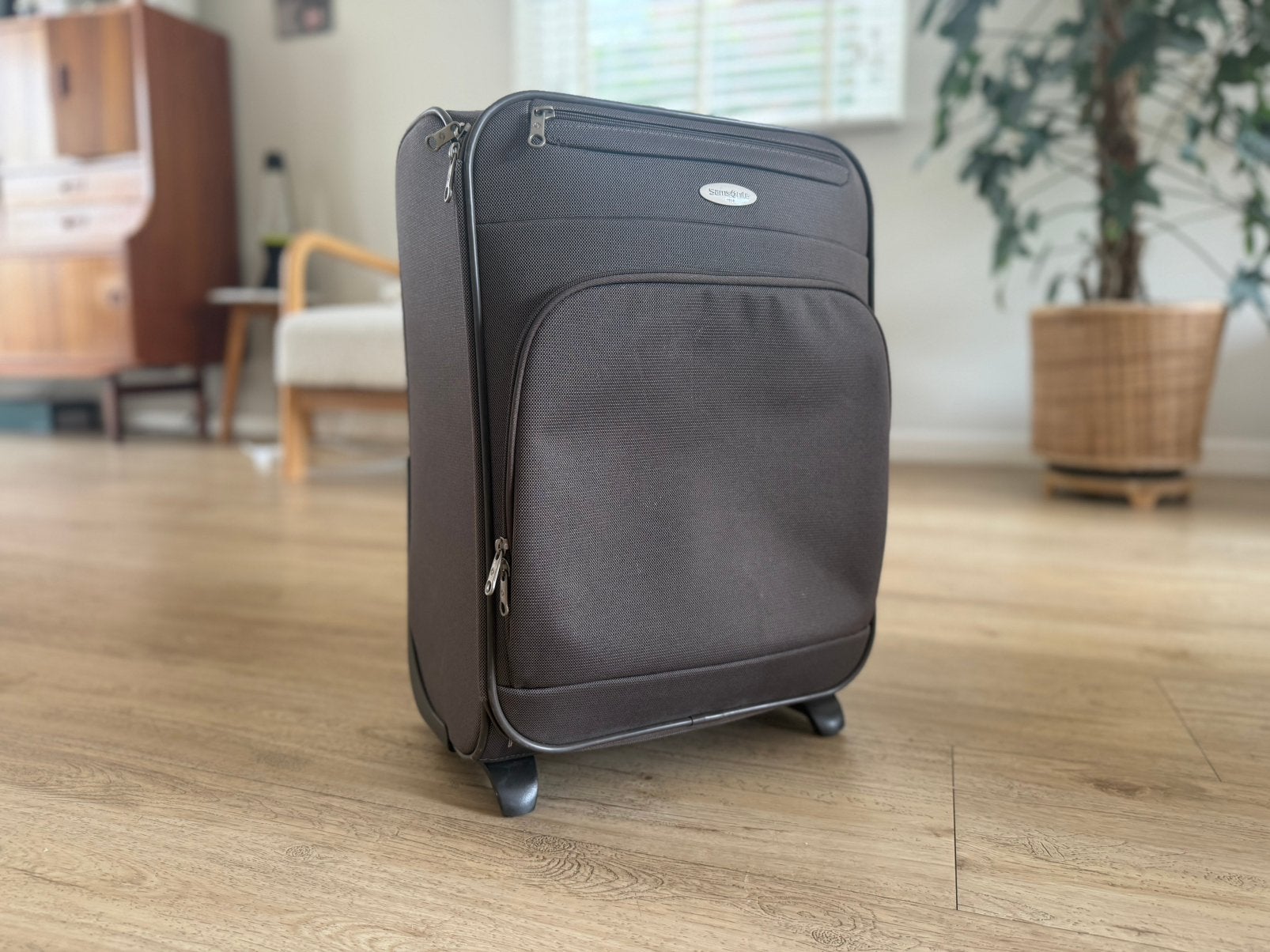 Samsonite Handbagage Koffer, Gebruikt, 50 tot 60 cm, Zacht kunststof, 35 tot 45 cm