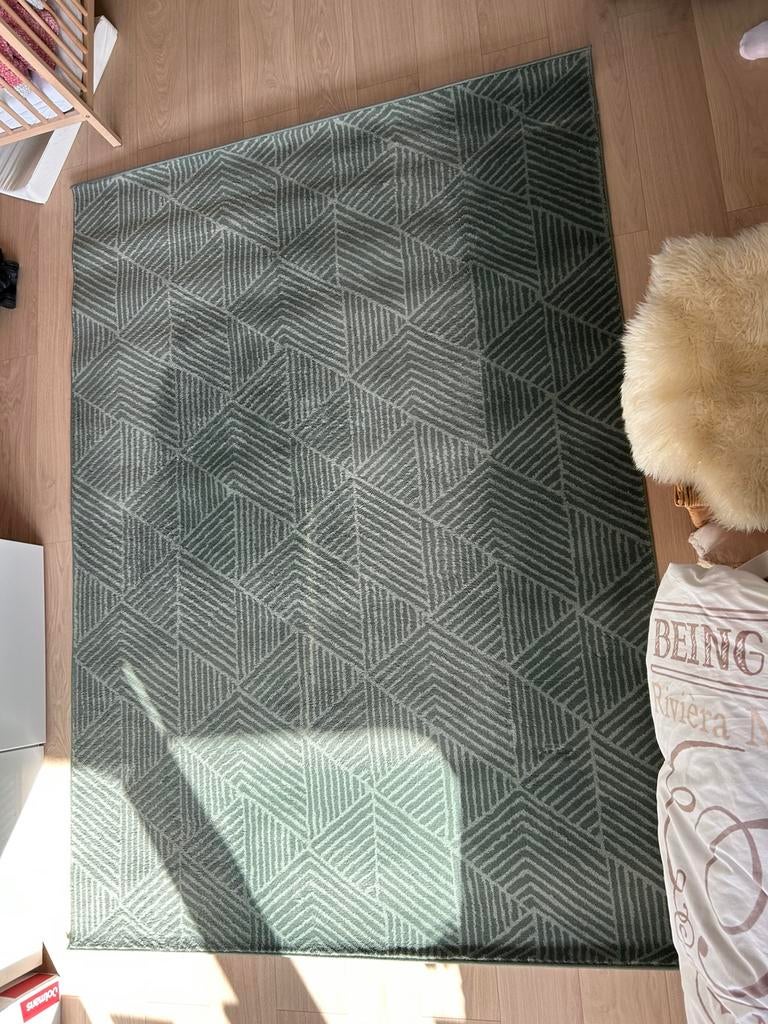 Vloerkleed / bank kleed stenlille ikea groen / mint groen, Ophalen, 100 tot 150 cm, 200 cm of meer, Zo goed als nieuw