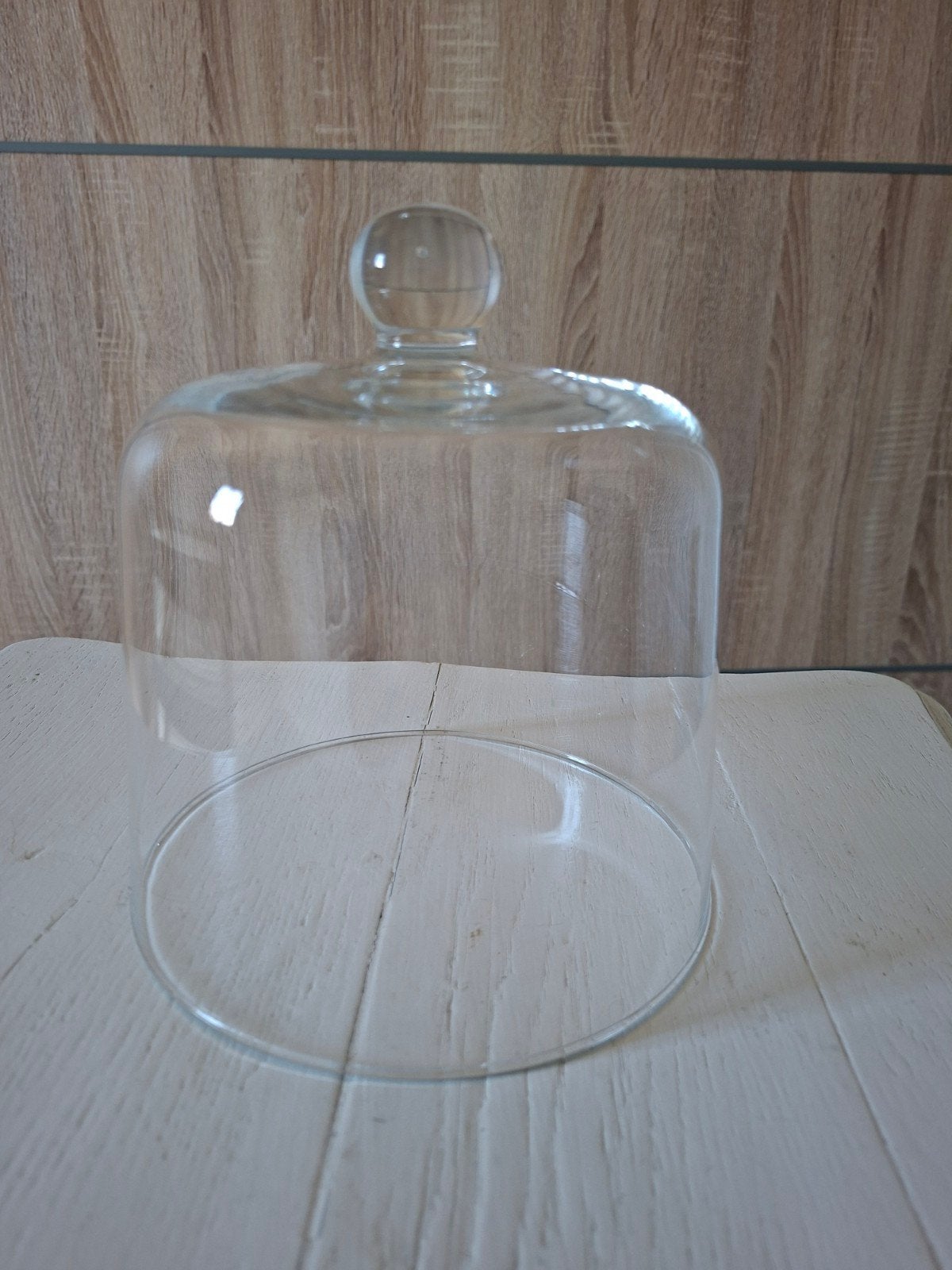 Mooie heldere glazen  stolp deksel., Ophalen of Verzenden, Zo goed als nieuw
