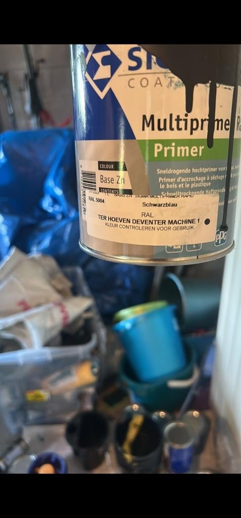 Nieuwe en restant verf  garage vol alles meenemen gratis, Ophalen of Verzenden, Wit