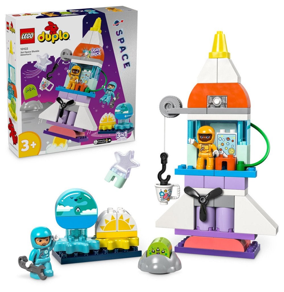 LEGO 10422 Duplo 3in1 Ruimte Avontuur 58 delig, Inclusief instructies, Nieuw, Ophalen of Verzenden, Space