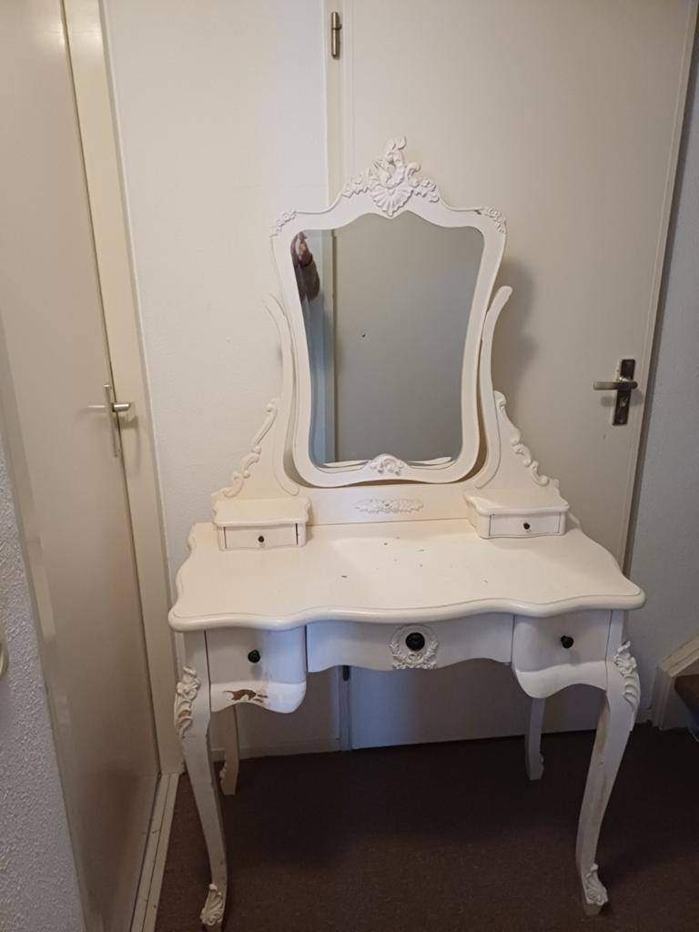 Kaptafel met kruk, Ophalen of Verzenden, Gebruikt, 50 tot 100 cm, Minder dan 100 cm