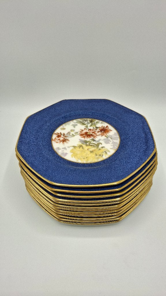Royal Doulton Borden van 1922 , 24Karaat Verguld, Engeland, Verzamelen, Ophalen, Gebruikt, Porselein, Bord of Schaal