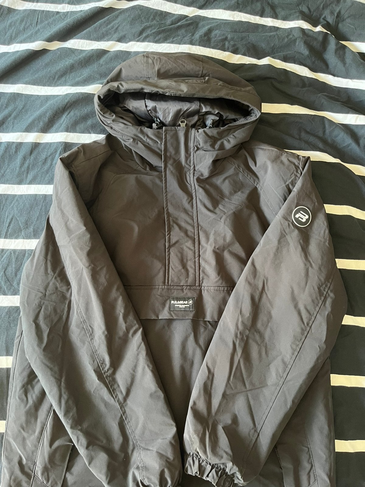 Pull & Bear overpull jas, Kleding | Heren, Ophalen of Verzenden, Gedragen, Zwart