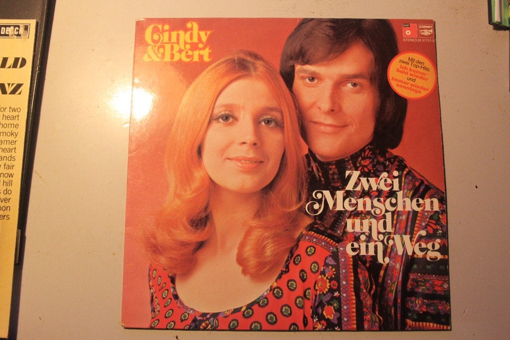 500t - lp - cindy & bert - zwei menschen und ein weg, Ophalen of Verzenden, Gebruikt, 12 inch