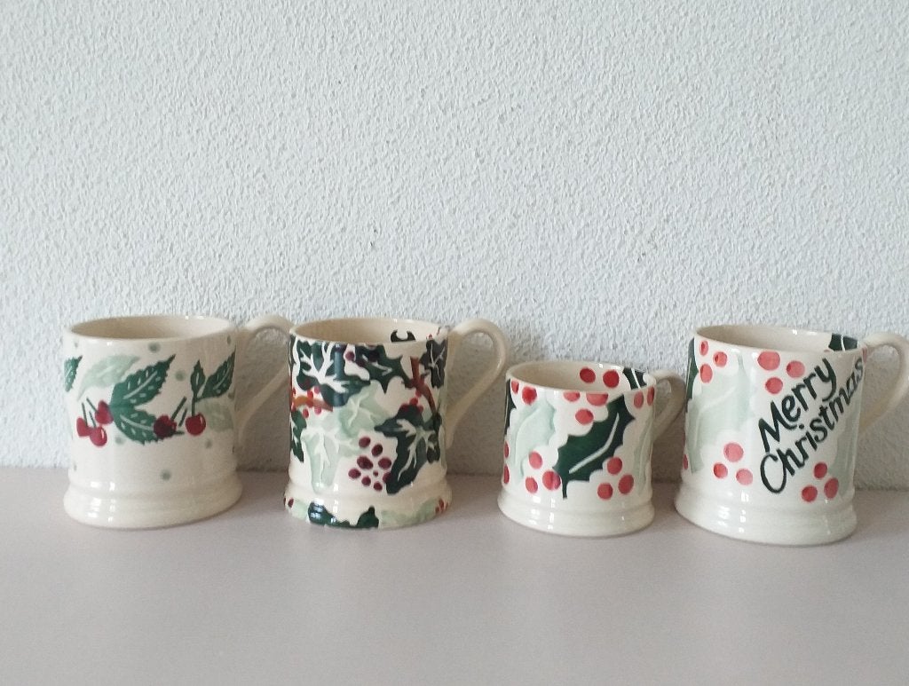 Emma Bridgewater Kerst mug kerstservies, Zo goed als nieuw, Overige stijlen, Aardewerk, Mok