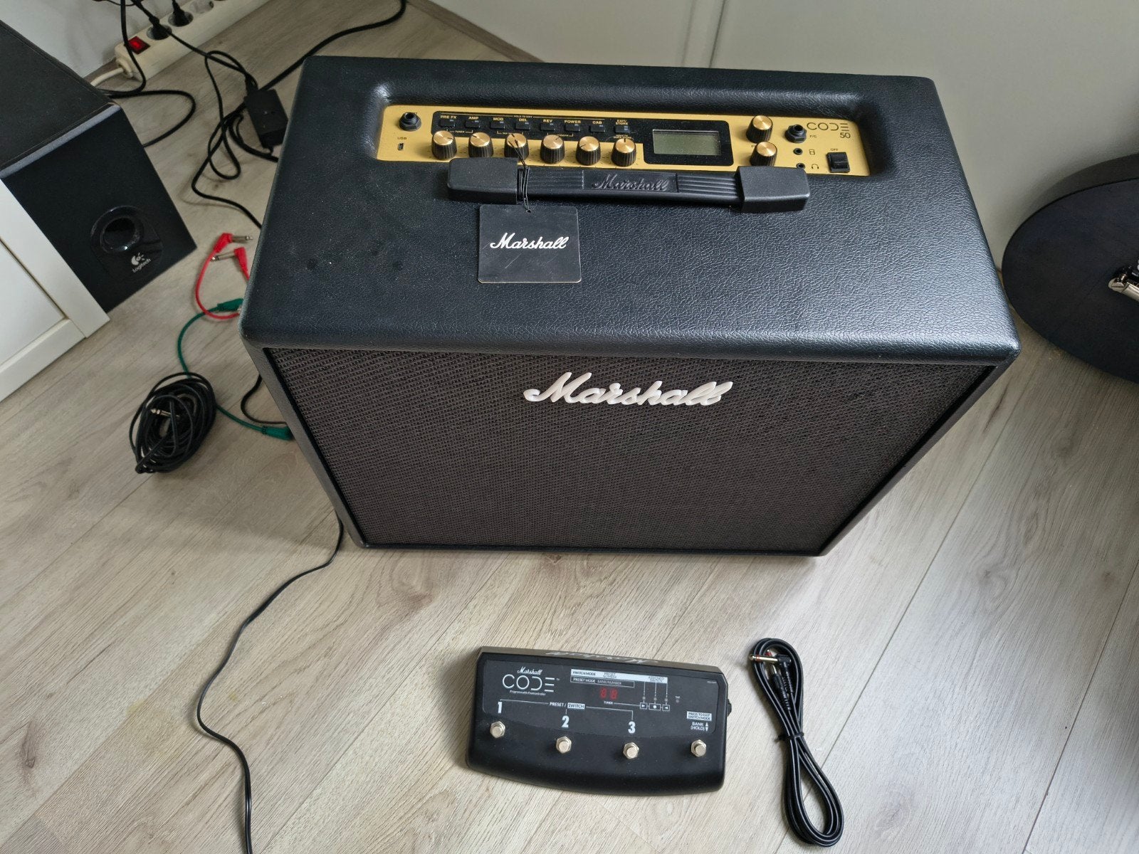 Marshall Code 50 Gitaarversterker met Footswitch €175,-, Muziek en Instrumenten, Ophalen of Verzenden, Zo goed als nieuw, Gitaar