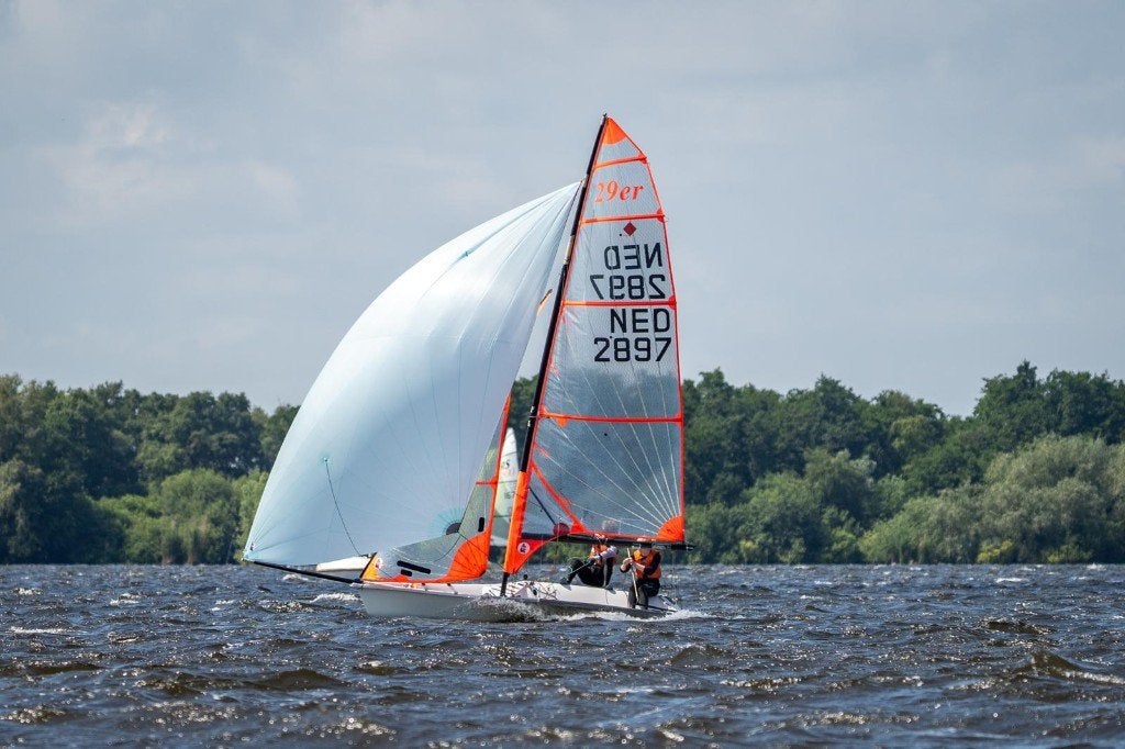 29er NED 2897, Watersport en Boten, Open zeilboten, Gebruikt, Overige typen, Polyester, Ophalen of Verzenden