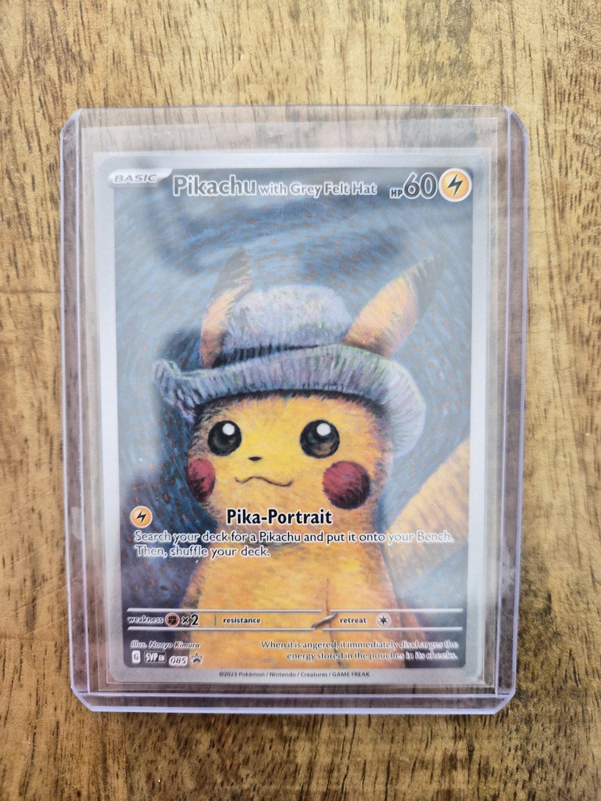 Pikachu with Grey Felt Hat Pokémon Kaart - Zo goed als nieuw, Ophalen, Nieuw, Losse kaart