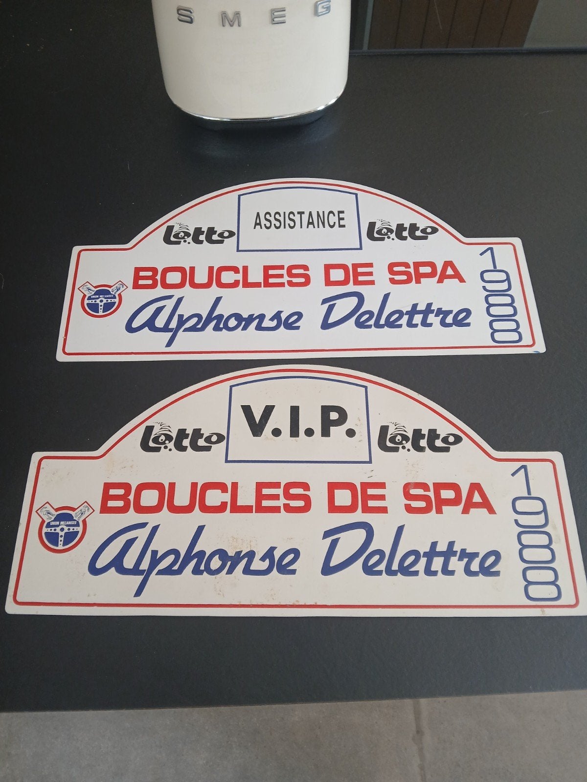 2 rally platen boucles de spa, Verzamelen, Ophalen of Verzenden