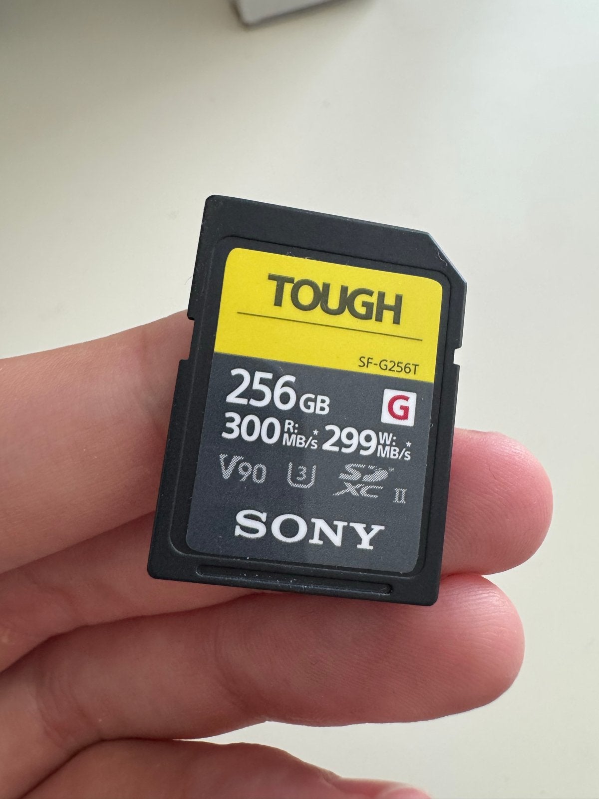 Sony TOUGH SDXC 256GB V90 Geheugenkaart, SDXC, Nieuw, Ophalen of Verzenden, Geschikt voor 4K video