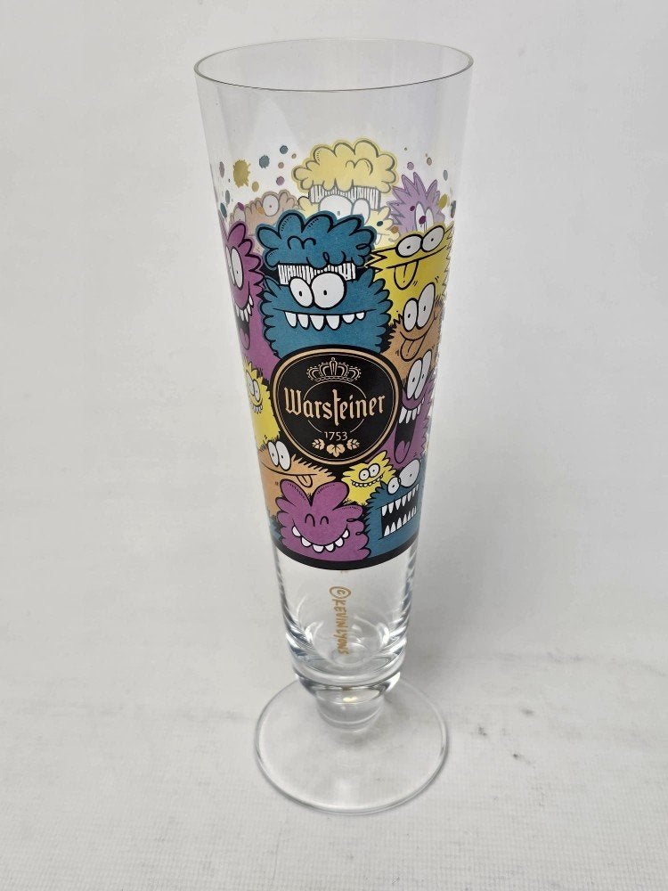 # Warsteiner Glazen Art Collection Kevin Lyons bierglas, Verzamelen, Glas en Borrelglaasjes, Ophalen of Verzenden, Gebruikt, Bierglas