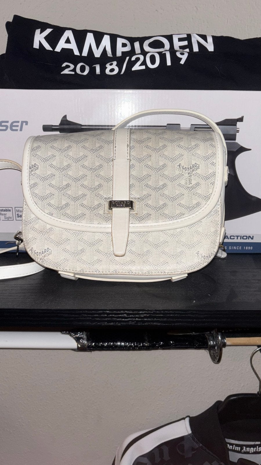 Witte Goyard tas - Stijlvol en tijdloos, Ophalen of Verzenden, Gebruikt, Wit, Handtas