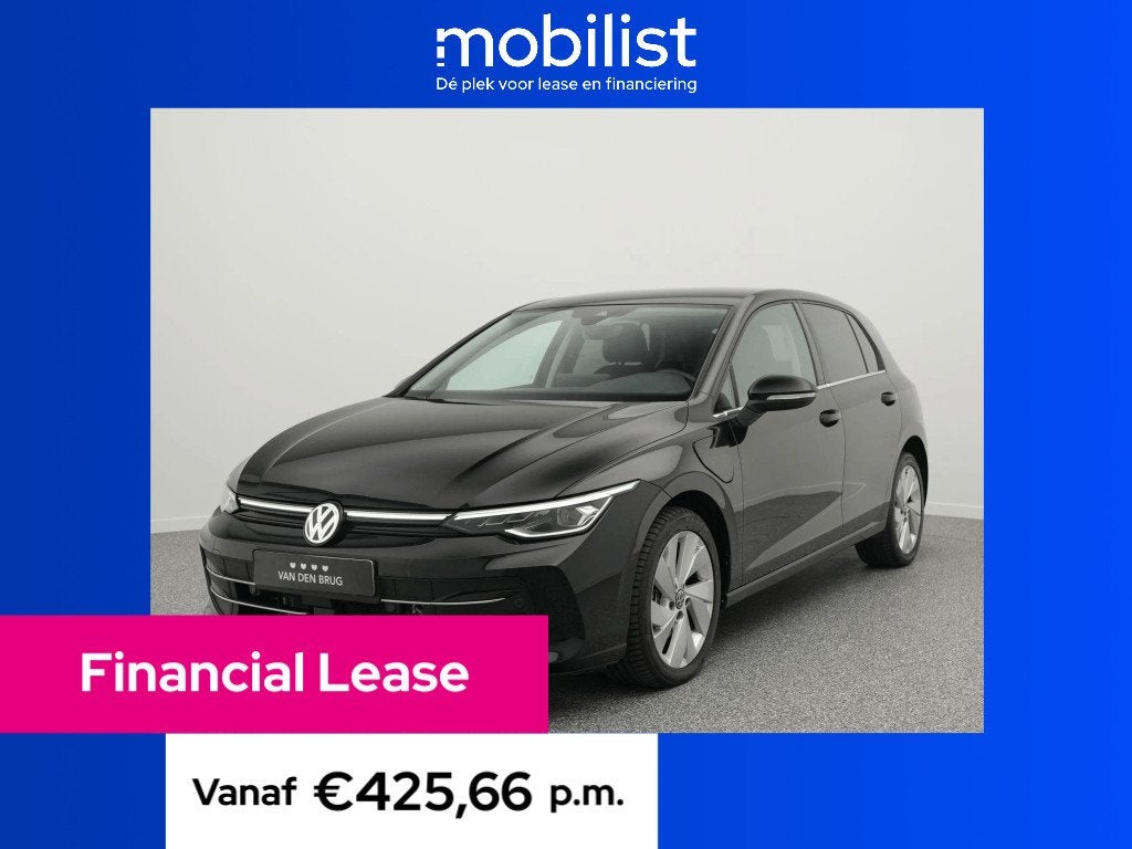 Volkswagen Golf 1.5 eHybrid Style Edition 204pk (bj 2025), Automaat, Parkeersensor, Zwart, Bedrijf