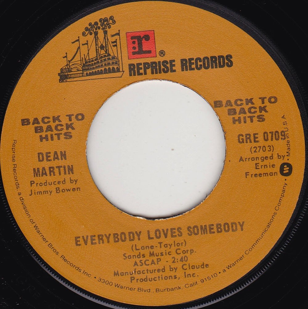Dean Martin - Everybody Loves Somebody, Ophalen of Verzenden, Zo goed als nieuw, 7 inch, Pop