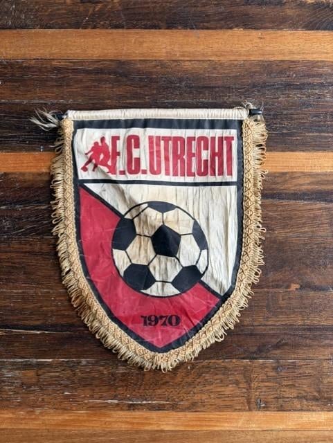 Het vaantje van FC-Utrecht!, Ophalen, Gebruikt, F.C. Utrecht, Vaantje of Sjaal