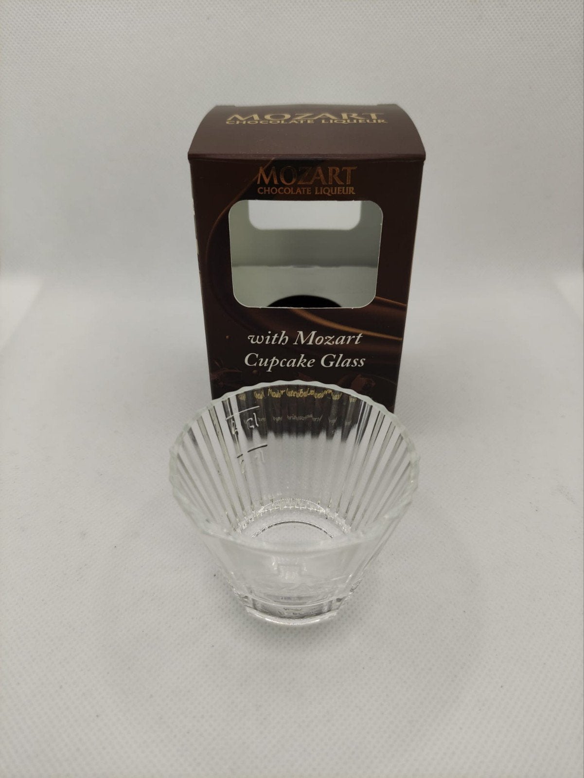 Mozart cupcake glass van chocolate ligueur - nieuw, Ophalen of Verzenden, Nieuw