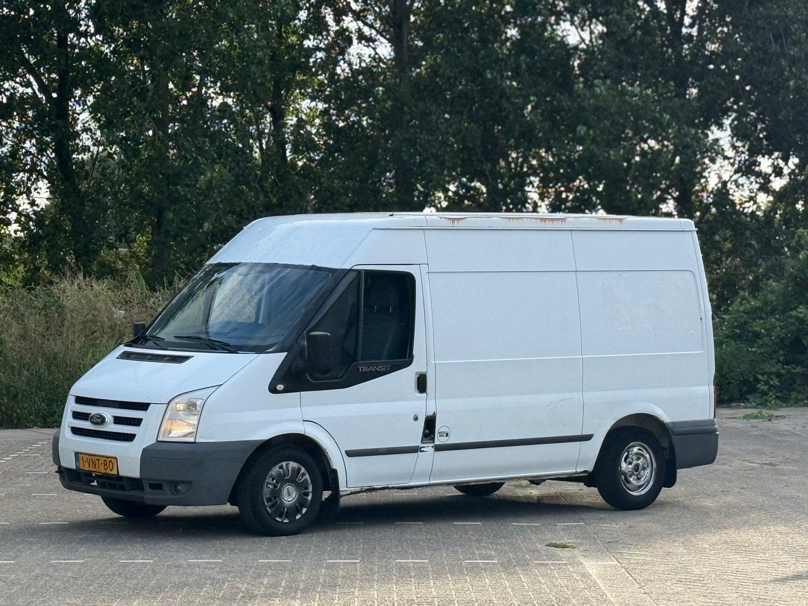 Ford Transit 2.2 280M VAN MR 115DPF 4.36 2011, Auto's, Voorwielaandrijving, Stof, 4 cilinders, Wit