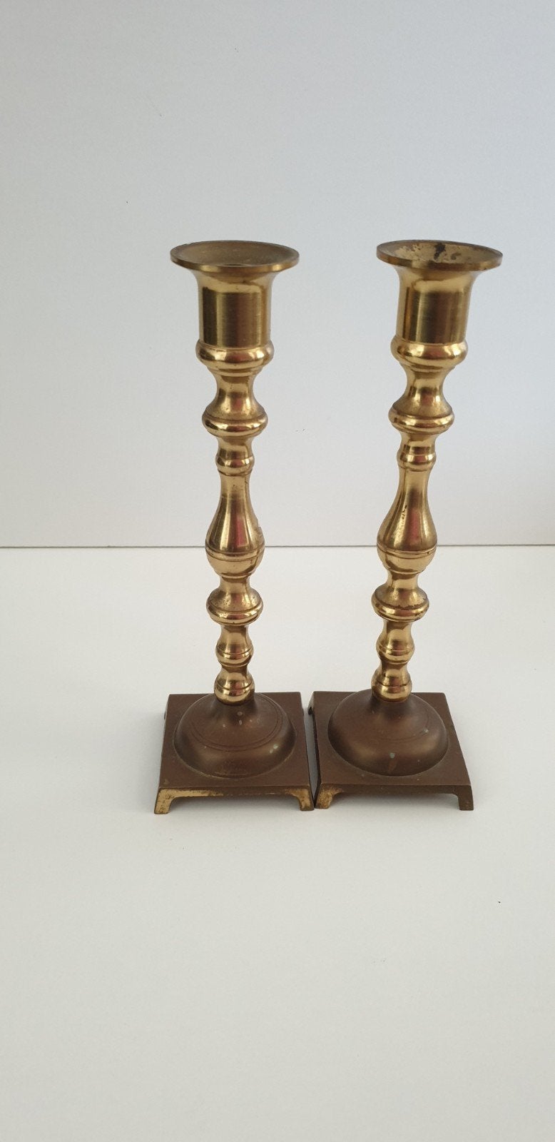 2120) Prachtig set kandelaars, Ophalen of Verzenden, Koper of Brons