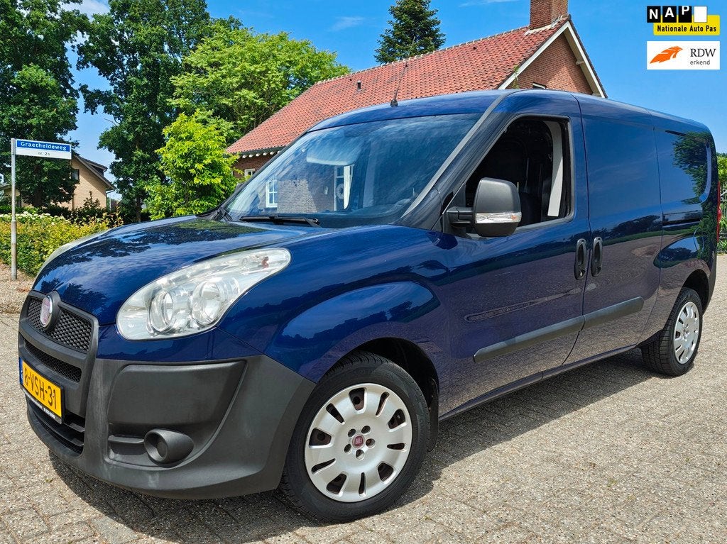 Fiat Doblò Cargo 1.4i Maxi L2 met Airco, PDC en 2x Zijdeur, Auto's, Voorwielaandrijving, Euro 5, Gebruikt, Bedrijf