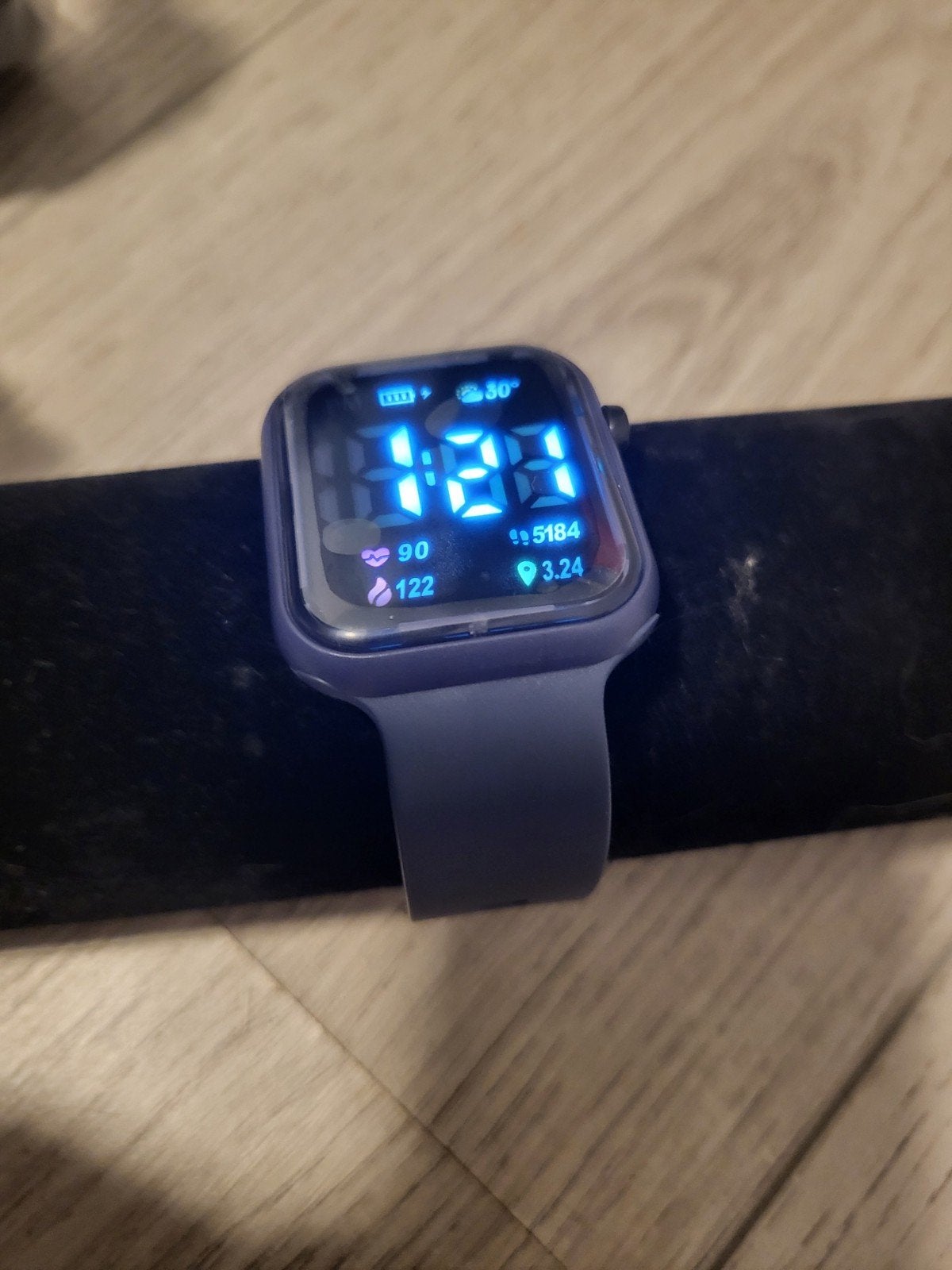 Nieuwe Smartwatch met Hartslagmeter en Stappenteller, Ophalen of Verzenden, Onbekend, Blauw, Stappen