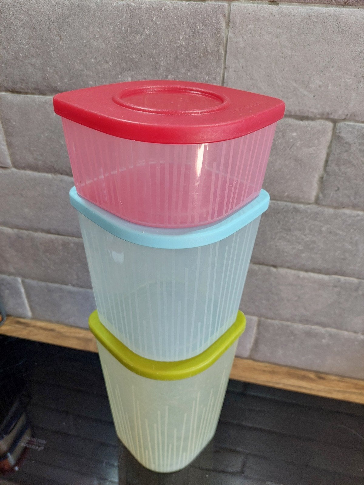 Tupperware bewaardozen set - Zo goed als nieuw, Overige kleuren, Bewaardoos, Met deksel, Ophalen of Verzenden