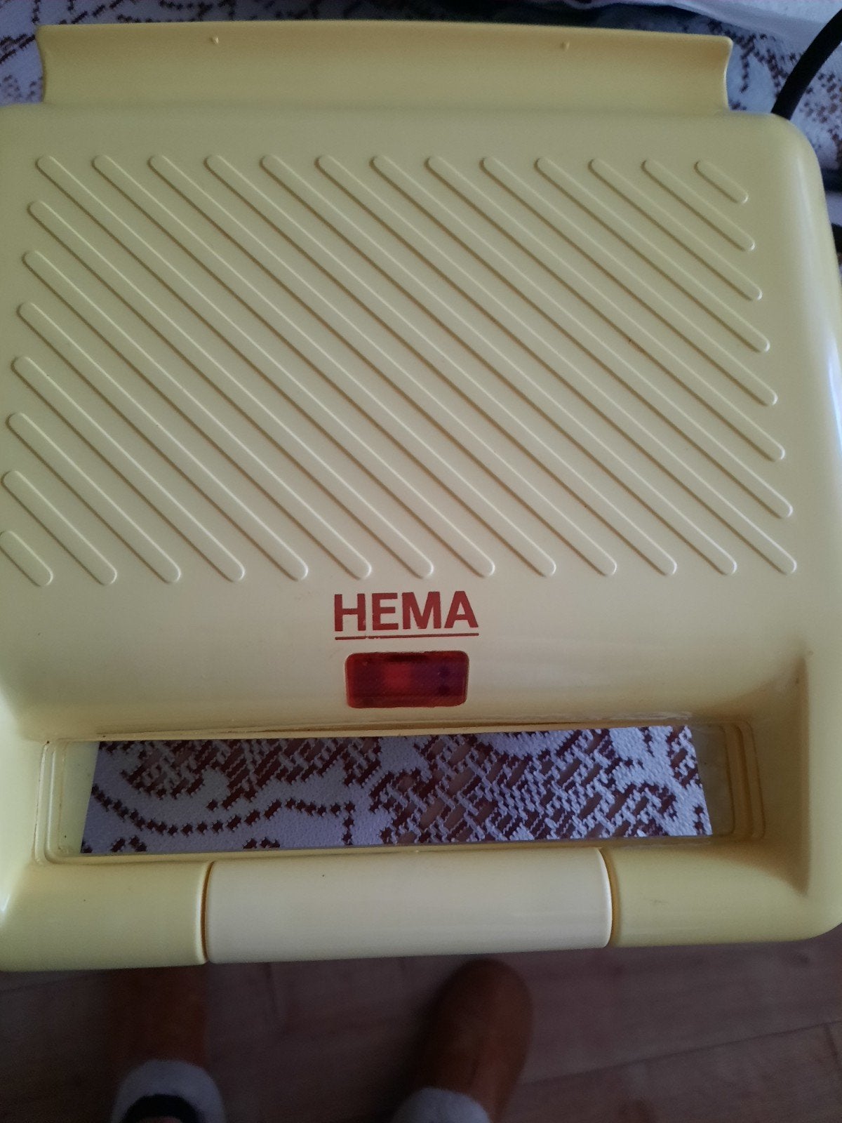 Hema tosti-ijzer - Geel, Ophalen of Verzenden, Gebruikt