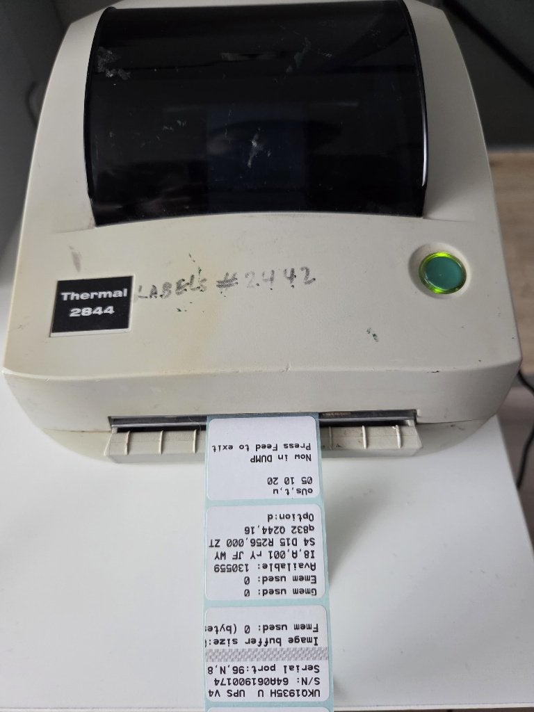 Zebra 2844 Thermal Printer + voeding, Ophalen, Gebruikt, Printer, Zebra