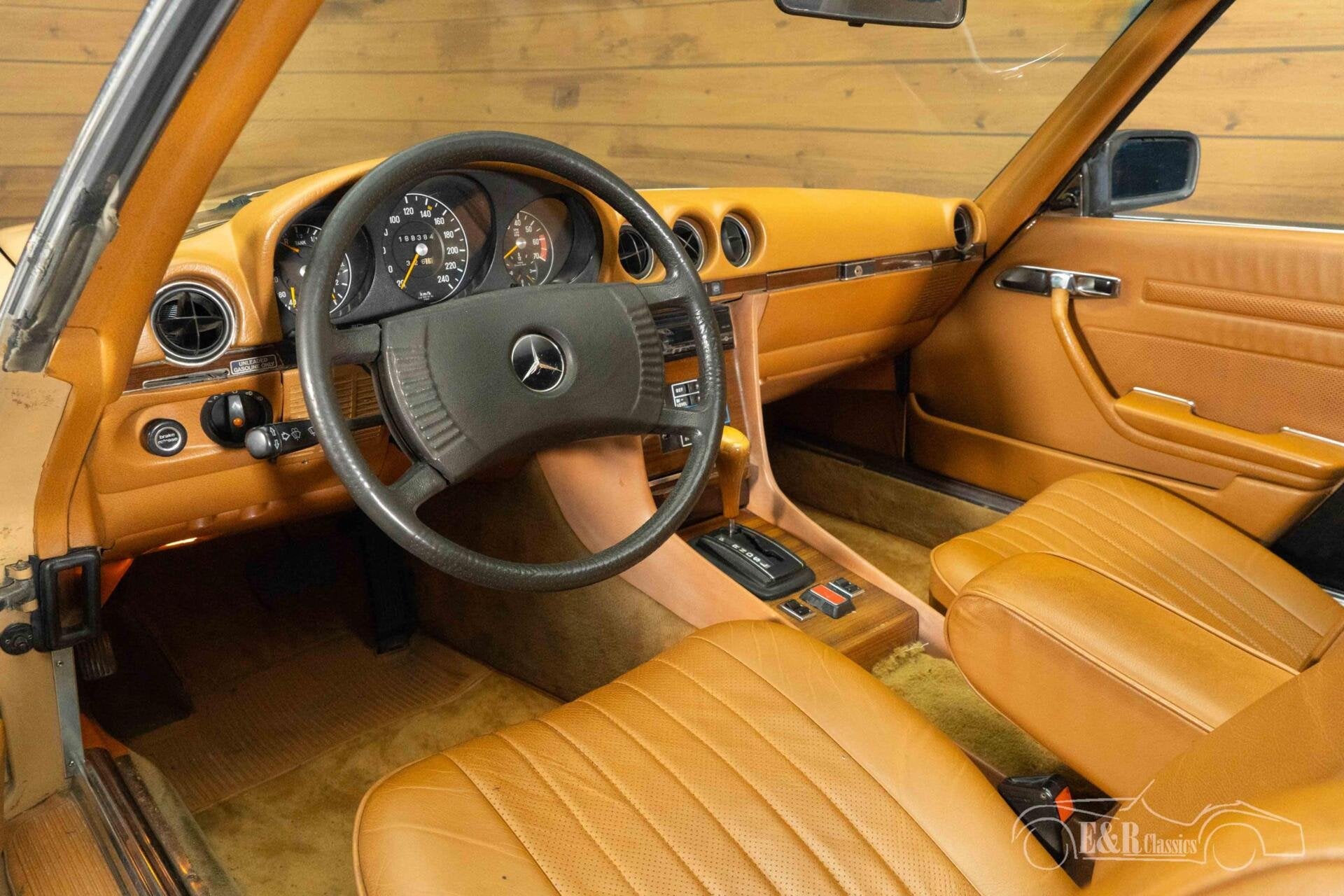 Mercedes 450 SL Cabriolet | 1979, Auto's, Oldtimers, Automaat, Achterwielaandrijving, 2 stoelen, 224 pk
