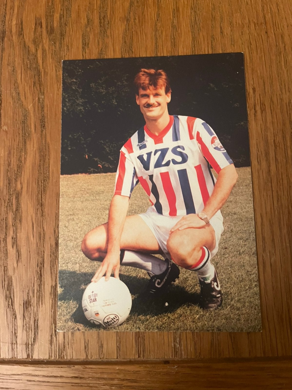 Oude Spelerskaart Peter van de Ven, Willem II, jaren 80/90, Verzamelen, Verzenden, Zo goed als nieuw, Willem II, Spelerskaart