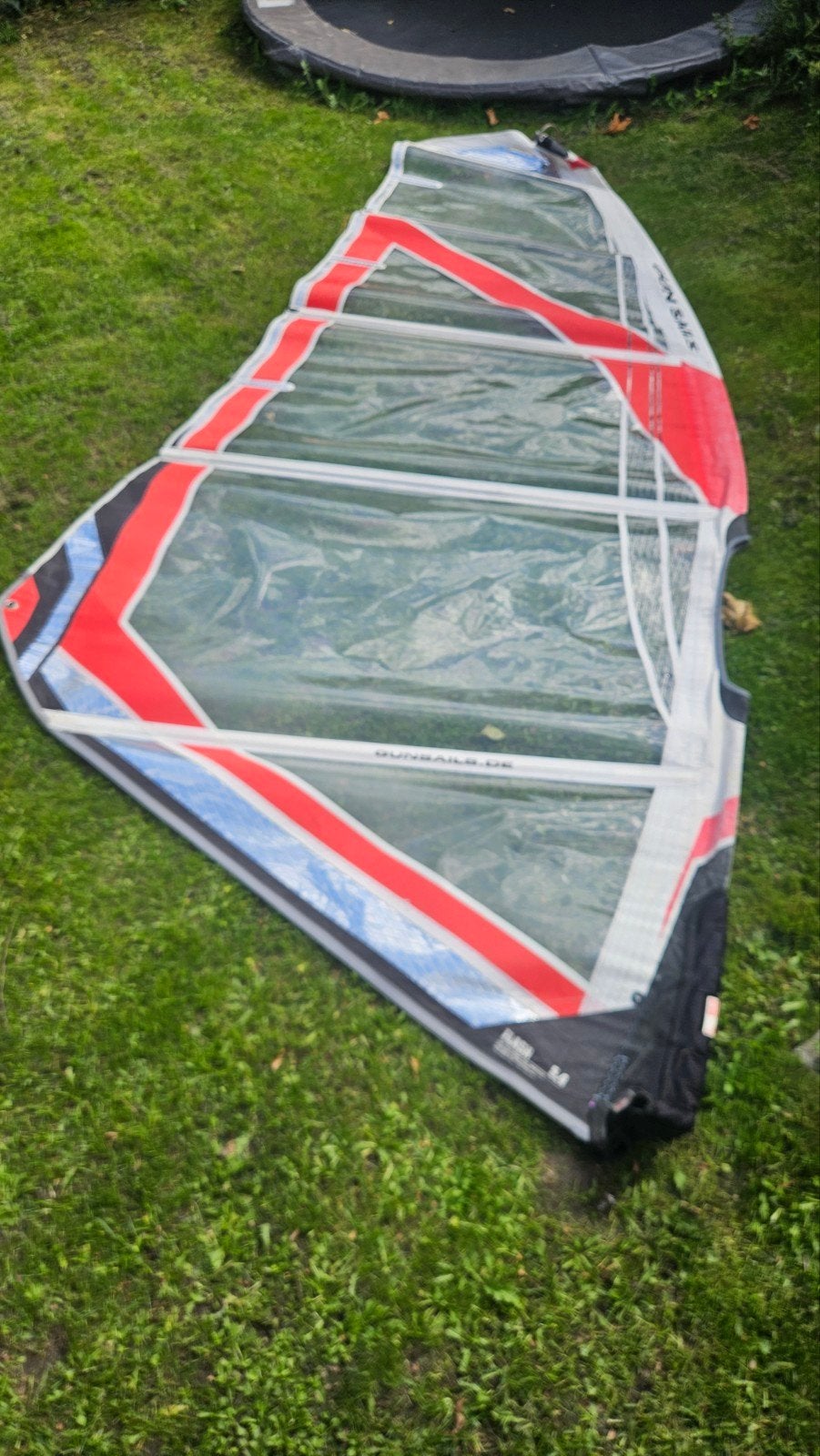 Gunsails Flash 5.4 m² windsurfzeil - Gebruikt, Watersport en Boten, Ophalen, Gebruikt, 5 tot 6.5 m², Gunsails
