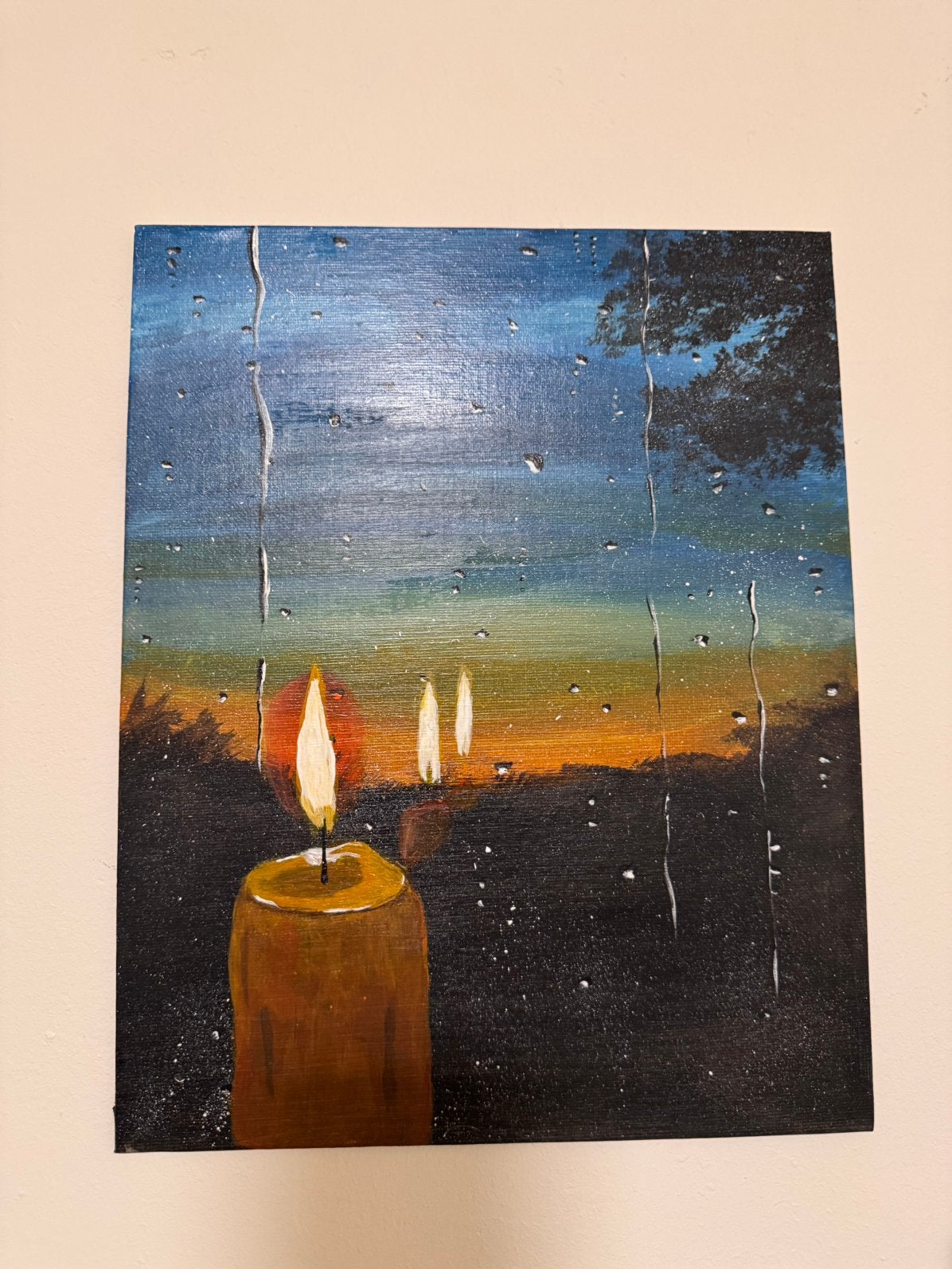 Handgeschilderd schilderij, Ophalen of Verzenden