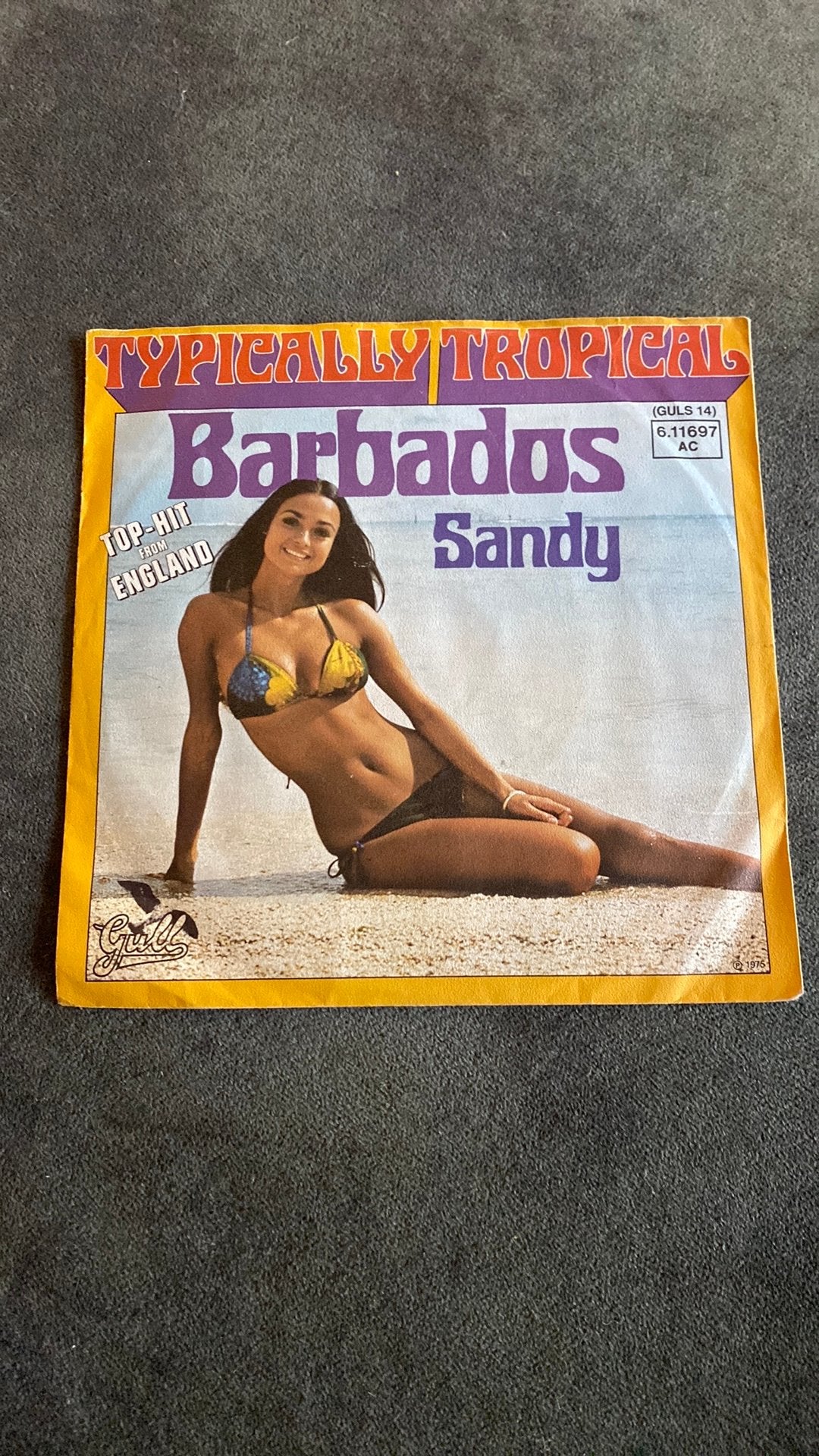 Vinyl single Typically Tropical - Barbados, Cd's en Dvd's, Vinyl Singles, Ophalen of Verzenden, Zo goed als nieuw, Pop