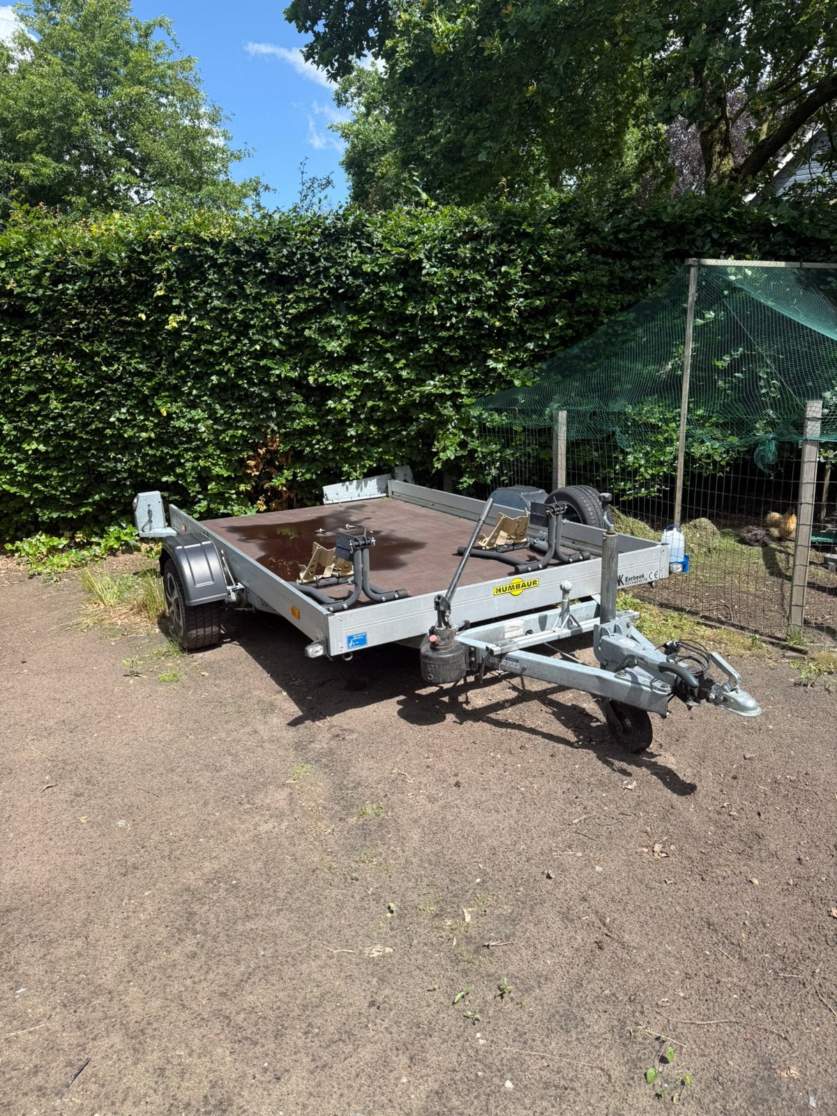 Humbaur HKT 183117 S – hydraulisch zakbare motortrailer, Ophalen, Gebruikt