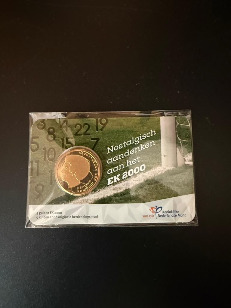 Coincard Ek vijfje, Ophalen of Verzenden, Koningin Beatrix, Euro's