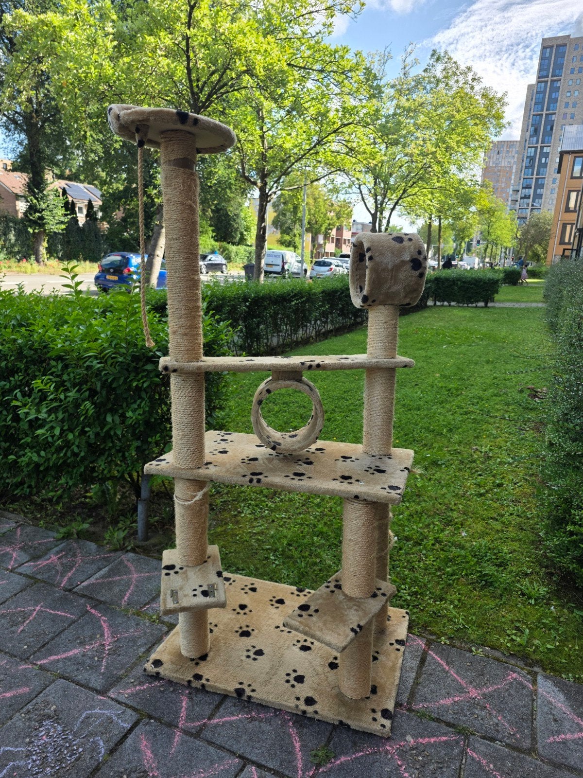 Katten krabpaal., Dieren en Toebehoren, Ophalen, Gebruikt